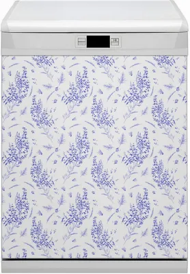 Obrázek produktu pro Dekorativní magnetická podložka do myčky 60x80 cm magnet na myčku - akvarelová levandule