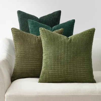 Produktbild von Kissenbezüge 40x40 Grün 4er Set