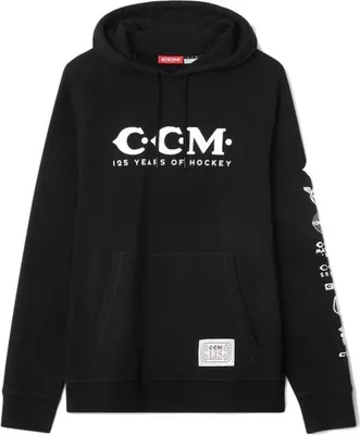 Obrázek produktu pro Pánská mikina CCM 125 Anniversary Hoodie Black Velikost: S