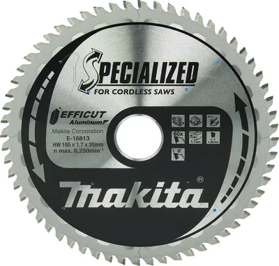 Immagine prodotto di Lama per sega EFFICUT E-16813 D.185mm Foro 30mm 60 denti