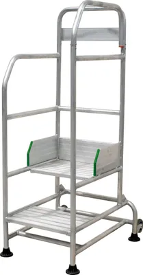 Produktbild von Trittleiter Palco Aluminium 2 Stufen, Plattformhöhe 49 cm, Arbeitshöhe 245 cm
