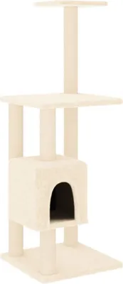 Produktbild von vidaXL Kratzbaum mit Sisal-Kratzsäulen Creme 104 cm