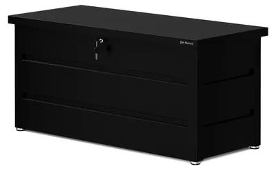 Produktbild von Gartenbox, Aufbewahrungsbox, Auflagenbox, Kissenbox, Outdoor Box Jan Nowak CARRIE 1190 x 520 x 587 mm schwarz