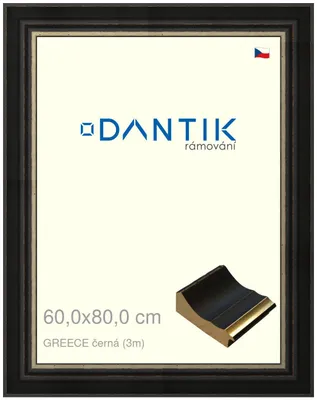 Obrázek produktu pro DANTIK rámeček 60x80 | GREECE černá (Plexi Čiré)