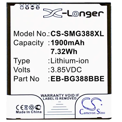 Immagine prodotto di TECHTEK Batteria compatibile con [Samsung] Galaxy Active Neo, Galaxy Xcover 3, Galaxy xCover 3 2016, Galaxy Xcover 3 VE 2016, SC-01H, SGH-N533, SM-G3