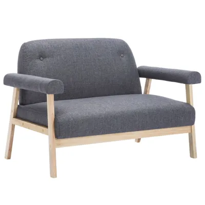 Produktbild von 2-Sitzer-Sofa Stoff Dunkelgrau