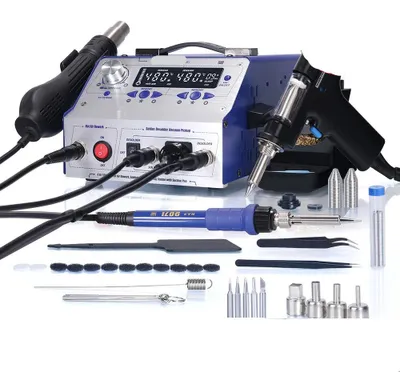 Produktbild von Lötstation - 220V - Multifunktions-Reparaturstation (4-in-1) - Lötpistole & Entlötpumpe