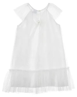 Produktbild von Frozen - Die Eiskönigin Mädchen Abendkleid Kinder Festkleid Tüll, Farbe:Weiß, Größe:104