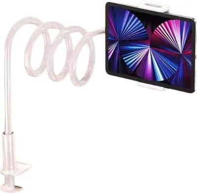Zdjęcie produktu dla Uchwyt Stojak Na Telefon Tablet Uniwersalny Na Łóżko 1,4M Biały