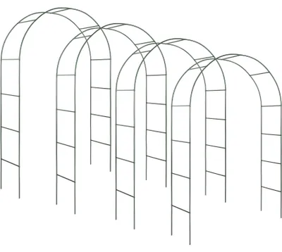 Produktbild von tectake® 4er-Set Rosenbogen aus Stahl 140 x 40 x 240 cm