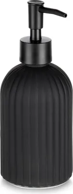 Obrázek produktu pro Dávkovač mýdla z černého skla, objem 400 ml