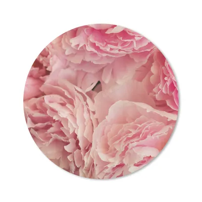 Produktbild von MuchoWow® Mauspad Mousepad Draufsicht auf einen Strauß rosa Pfingstrosen 30x30 cm - Mousepads - Maus Mat - Pad - Mausunterlage - Tischunterlage - Schreibtischmatten
