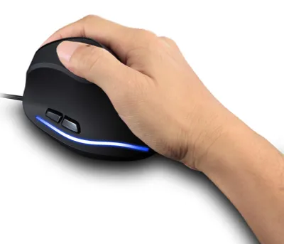 Obrázok produktu pre T-20 – káblová vertikálna myš, ergonomická, dobíjateľná, s rozlíšením 4 7200 DPI, voliteľná prenosná herná myš pre Mac, notebooky a počítače