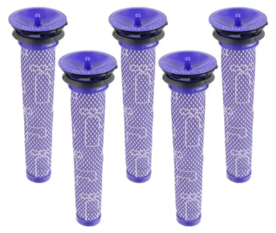 Produktbild von 5 x Filter für Dyson V6 V7 V8, Waschbar Ersatzfilter Pre-Filter Kompatibel Mit Dyson DC58 DC59 DC61 Staubsaugerzubehör Teile und Zubehör Ersetzt