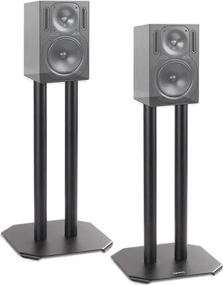 Produktbild von Duronic SPS1022 – 40 Twin Lautsprecherständer 40 cm schwarze Metall Basis / 40 cm Höhe / geeignet für Lautsprecher – Hi-Fi und Heimkinoanlagen