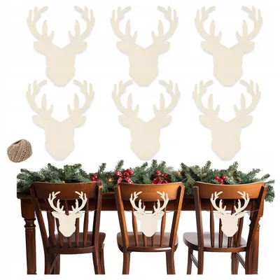 Produktbild von Czakos Rentier Weihnachtsanhänger Tisch und Stuhl Dekoration