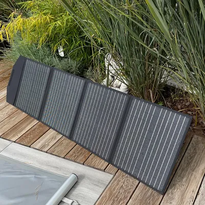 Zdjęcie produktu dla Panel słoneczny 100W składany maks. 18 V, składany panel słoneczny z prądem ładowania maks. 5,5 A na wyjściu