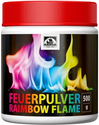 Produktbild von Rainbowflame Farbiges Feuerfarbe Pulver (500 g) Trocknungspulver für Flammenfärbung, Feuerfarbe für Kamine, Kamine, Ofen, Feuerpulver