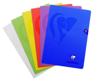 Immagine prodotto di Clairefontaine - quaderno Mimesys formato A4, 80 fogli, copertina in PP, righe da 10 mm, colori assortiti