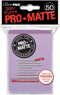Image de UP Pro-Matte Sleeves lilas (50 pièces)