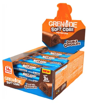 Produktbild von Grenade Soft Core Protein Bar (12x50g) Double Chocolate - Riegel - Protein-Riegel