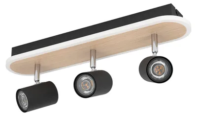 Immagine prodotto di Eglo Plafoniera LED Rimbocchi 3x6W, nero, bianco caldo