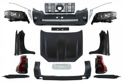 Obrázok produktu pre BodyKit Facelift pre TOYOTA Land Cruiser Prado FJ150 – dodatočná montáž pre modely 10+ až 18+.
