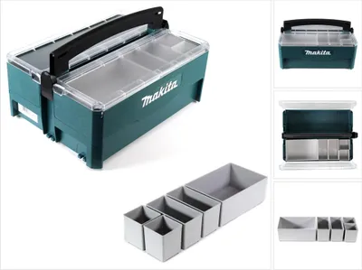 Produktbild von Makita Storage Box für Makpac + Makita Boxeinsatz ( P-84137 + P-84171 )