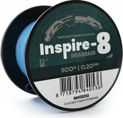Produktbild von EuroCatch Inspire-8 Seabraid 500m 0.20mm 14Kg - Geflochten - 8 Braid