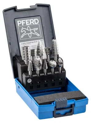 Image de PFERD Jeu de fraises sur tige 82 Ø de la tige 6 mm Denture 3 10pcs - 22900823