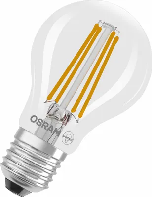 Image de OSRAM LED Superstar Classic ampoule LED A 75 en forme d'ampoule classique, corps en verre transparent, 5 W, 1055 lm, douille E27, 2700 K pour une lumière blanche chaude, EEK A, diamètre 60 mm.