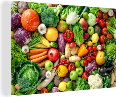 Produktbild von OneMillionCanvasses® - Leinwandbilder - 150x100 cm, Obst - Gemüse - Apfel, Wandbilder Kunstdruck Wanddekoration