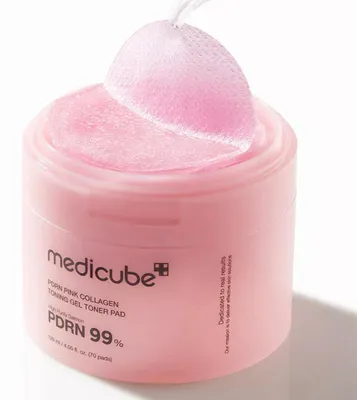 Produktbild von Medicube PDRN Pink Collagen Toning Gel Toner Pad – 70 Stück