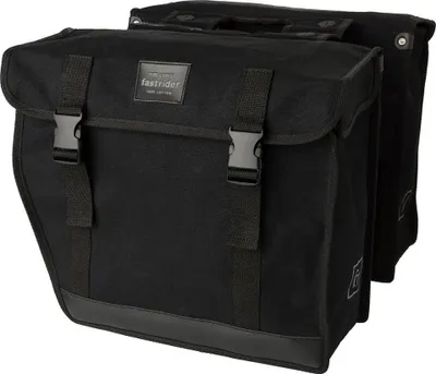 Produktbild von Fastrider Canvas 41L Hybrid Doppelte Fahrradtasche Basics Schwarz