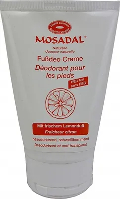 Produktbild von Mosadal Fußdeo Creme 100ml - PEG-frei mit frischem Zitronenduft