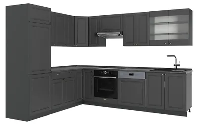 Immagine prodotto di Cucina angolare completa Vicco Fame-Line Oro-antracite rustico/Antracite 287 x 227 cm, PL Antracite, Model 56775