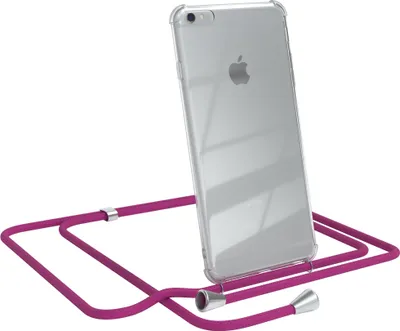 Produktbild von EAZY CASE Handykette mit Hülle für Apple iPhone 6 Plus / 6S Plus Backcover Handykette, zum Umhängen in Pink
