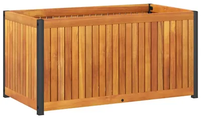 Produktbild von vidaXL Pflanzkübel 85x45x44 cm Massivholz Akazie und Stahl