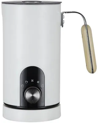 Zdjęcie produktu dla Elektryczny, automatyczny spieniacz do mleka o pojemności 350 ml, spieniacz do mleka do kawy, parowar, kolor biały