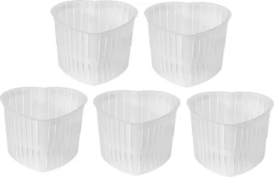 Produktbild von 5 x Käseform - Herzform, Käse Form, Kaseform, Kase Form, Käse Formen, Käseformen