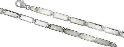 Zdjęcie produktu dla Bransoletka 925/- srebro rodowane 20+1 cm opal synt