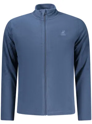Produktbild von Herren-Blau Fleece-Sweatjacke mit Stickerei und Reißverschluss