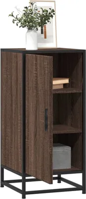 Produktbild von vidaXL Sideboard Braun Eichen-Optik 35,5x35x76 cm Holzwerkstoff Metall