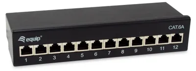 Zdjęcie produktu dla Equip 326622, 10GBase-T, 10 Gigabit Ethernet, 10000 Mbit/s, RJ-45, Cat6a, Czarny