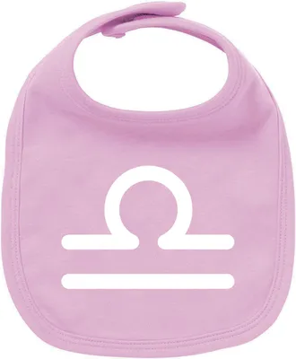 Produktbild von Huuraa Unisex Babylatz Waage Sternzeichen Zeichen Geschenk Babypink Bio Baumwolle Waage Mitbringsel