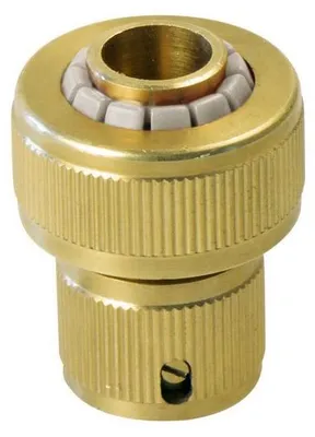 Obrázek produktu pro Rychlospojka na hadici 3/4", STOP ventil, MOSAZ