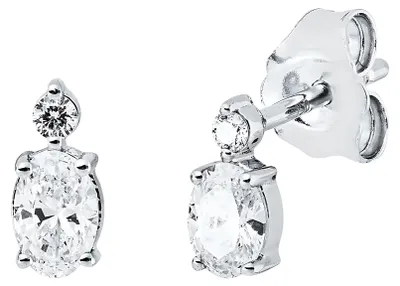 Zdjęcie produktu dla Kolczyki typu "solitaire" z białego złota, model 2X359
