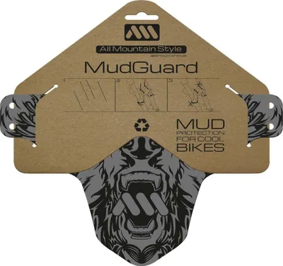 Produktbild von Vorderer Kotflügel AMS Mud Guard, Bär ( Schwarz mit Tiermotiv)