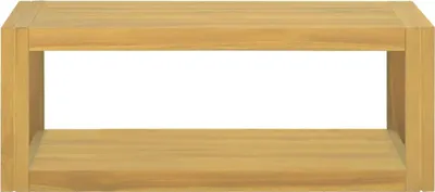 Obrázek produktu pro vidaXL Nástěnná koupelnová polička 90x45x35 cm Teakové masivní dřevo