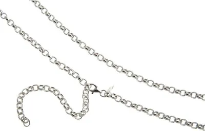 Produktbild von SILBERKETTEN STORE Bauchkette Erbse 4mm - 925 Silber, Länge wählbar von 65-110cm - 70cm